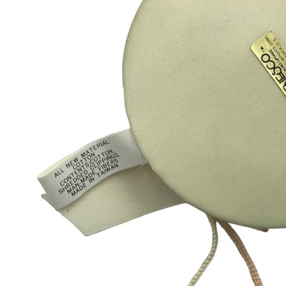 Vintage 80s Porcelain Girl Baby Doll 1987 Enesco Peach Mom Pin Cushion Stand - Picture 5 of 9